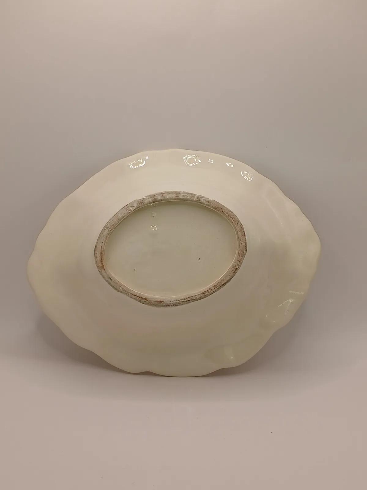 Arnells Jug and Bowl Set Cream Green Ceramic Wash Set 1970s