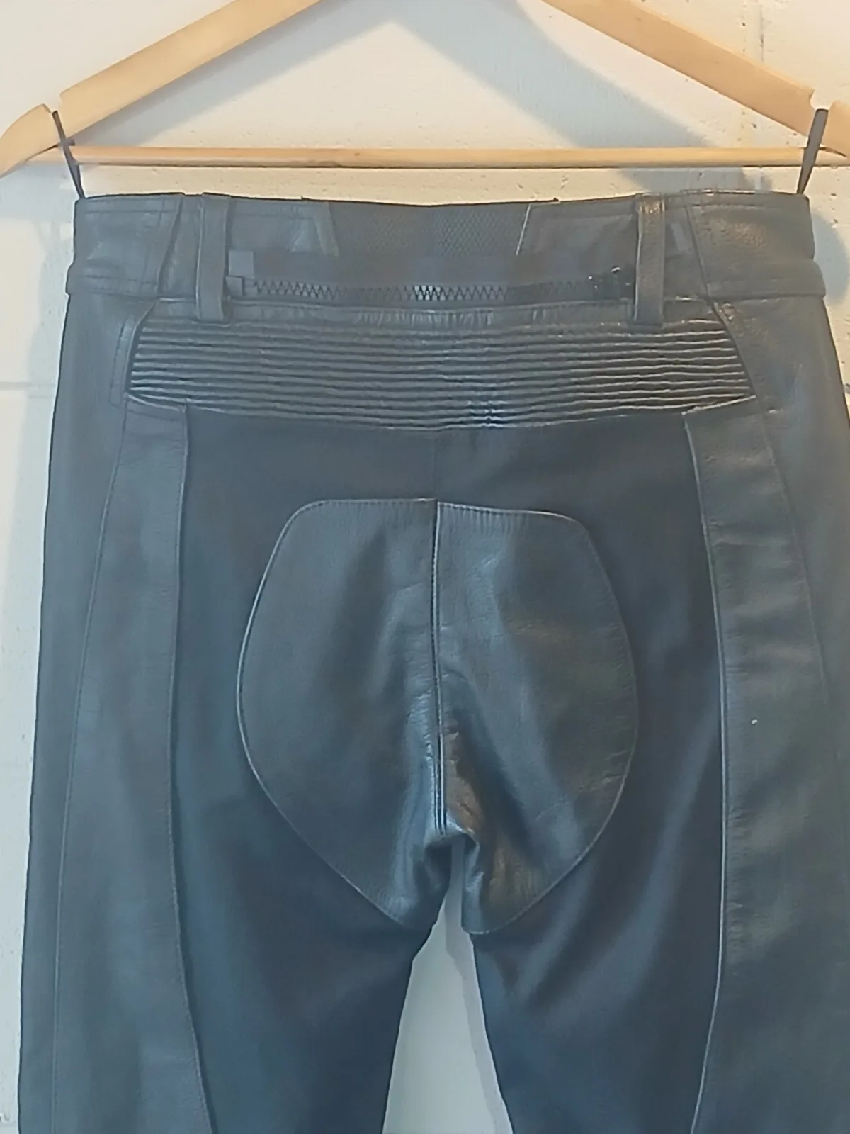 Fern by Whites Powersports Black Leather Motorcycle Riding Pants UK 10 EUR 36