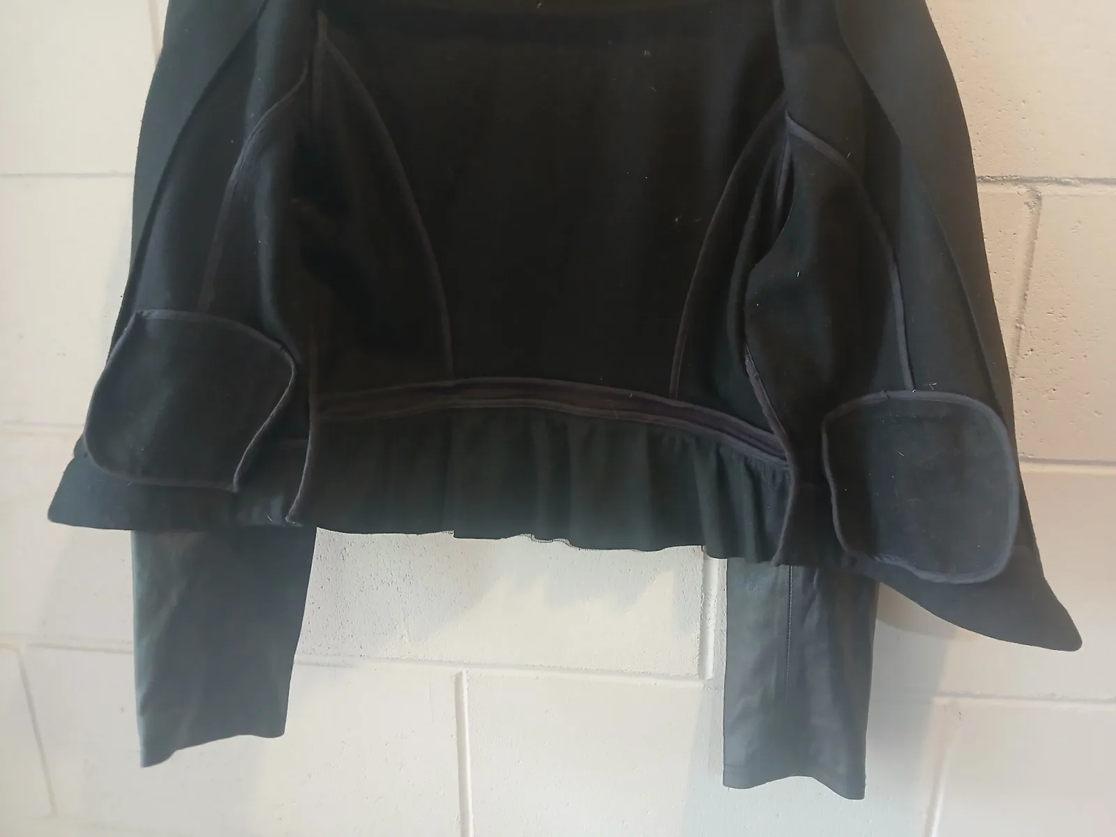Fendi Black Mixed Fabric Jacket - Size 4