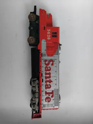 Tyco HO Scale Santa Fe Diesel Locomotive #5628 - Red/Silver GP20 Style