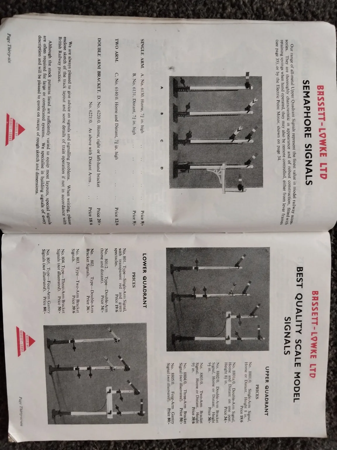 Model Railway Books & Catalogues Archive (1950s–1960s) – Märklin & Bassett-Lowke